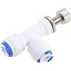 HLBEST Tubo ad osmosi inversa da 1/4 di pollice RO Purificatore d'acqua Regolatore di flusso Connettore di controllo del flusso d'acqua Strumento di controllo della velocità dell'acqua