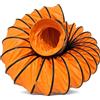 bimiti Tubo di ventilazione flessibile in PVC, diametro 300 mm, lunghezza 5 m, con anello a D e ganci, tubo di scarico per ventilatore da costruzione