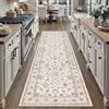 PureCozy Tappeto Corridoio 60x240cm Multicolore Tappeti Cucina Antiscivolo | Lavabile in Lavatrice Moderno Floreale Tapette Camera da Letto Scendiletto Cameretta Ufficio Pelo Corto Lungo Tappeti