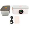 Haofy Portapranzo Elettrico 1L con Riscaldamento Rapido 60W e Batteria Ricaricabile 16000mAh Scatola Pranzo Portatile per Ufficio, Viaggio in Auto, Picnic