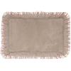Blanc MARICLO Collezione Bagno Chiaro Tappeto doppia gala 50 x 80 cm 100% Cotone (Tortora)