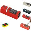Generico Affilacoltelli Elettrico Per Cucina, Affilacoltelli Automatico Per Cucina Con Strofinaccio, Ricarica Completamente Automatica Con Base A Ventosa Per Uso Domestico(Red)