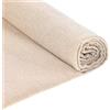 HekouJiub Tessuto in Lino per Punto Croce 150×50cm Tessuto da Ricamo in Lino Mussola di Cotone al 20% Tinta Unita Mussola di Cotone per Cucire Vestiti e Artigianato Tela da Ricamo