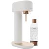 Mysoda Ruby 2 - Gasatore d'acqua per l'acqua frizzante con bottiglia in PET (senza bombola CO2) - Bianco-Rame