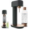 Mysoda Ruby 2 - Gasatore d'acqua per l'acqua frizzante con bottiglia in PET (senza bombola CO2) - Nero rame