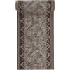 Mazovia Tappeto Passatoia Corridoio 95x125cm Antracite Grigio Classico | Tappeto Passatoia per Cucina Lavanderia Camera da Letto Retrò Anni 90 Morbido Antiscivolo Base in Gomma Venduto al Metro