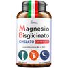 POEMIA Magnesio Bisglicinato Puro Chelato 300 mg con B6 e D3, 240 Compresse Poemia