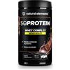 natural elements Polvere Whey al cioccolato - 1 kg - 25 g Proteine per Porzione, Siero di Latte e Caseina, Dolcificate con Stevia, Made in Germany | natural elements