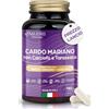SALUSEI Nutrition Cardo mariano tarassaco e carciofo (Dente di Leone), 180 CAPSULE, VEGANO, Integratore con 80% Silimarina, Curcuma, Zenzero, Cardo mariano extra forte, Detox fegato, Senza OGM, Prodotto in ITALIA