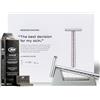 Henson Shaving Cofanetto Rasoio Sicurezza AL13 + Supporto + 100 RK