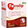 Ferrolip Forte con Edulcoranti Naturali - Integratore di Ferro Pirofosfato Microincapsulato con Vitamina C, Metilfolato e Vitamina B12 - 30 Bustine Orodispersibili