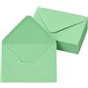 Noa Home Deco Buste B6 Verdi 125 x 175 mm, 50 Pezzi, Chiusura Gommata | Busta da Lettera Senza Finestra In Carta 80 g/m², Ideale Per Inviti, Biglietti D'auguri E Creazioni Fai Da Te