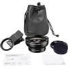 SHYSBV Apexel - Set di obiettivi per fotocamera 2 in 1, grandangolo 0,45X e macro 12,5X, clip-on, obiettivo HD per cellulare, obiettivo professionale per smartphone