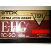 TDK vhs-c e-hg tc-20 44 m extra high grade