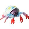 SZLIFE Granchio Realistico Figurina Animale Marino Modellino Cephalopode Giocattolo Decorazione PVC Resistente Adatto a Collezionismo Insegnamento, Colore Paguro