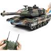Hitish Carro Armato RC che Spara per Bambini - Carri Armati Giocattolo Telecomandati 2.4Ghz con Suono Demo Automatico, Luce, Fumo - Modello Veicoli Militari a 13 Canali, Regalo per Adulti, Ragazzi Età