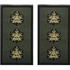 Abbdbd 2 Pezzi Toppa Tattica Israeliana Grado Israeliano Ricamato con Distintivo Emblema Uniforme Militare Applicazione per Vestiti Zaino