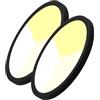 Alpinaluz Confezione da 2 plafoniere LED nere 24 W Ø300 mm - Downlight LED da incasso o superficie, taglio regolabile Ø65-270 mm, ultra sottile 17 mm, 2400 lm, CCT 3000 K/4000 K/6000 K, IP44