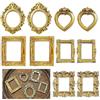 RXKFIGX 10 pezzi Mini Cornici per Foto, Mini Cornici Portafoto Barocco, Cornici Vintage in Resina Cornice per Decorazioni fai da te, Espositore di Gioielli, Parete Fotografica, Decorazione da tavolo