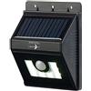 Lunartec Applique solare LED con sensore di movimento, funzione dimmer, 180 lm, IP44