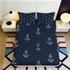 TJQHVMCX Lenzuolo con angoli ancora nautica 3D Microfibra tasca profonda antiscivolo Camera coprimaterasso ancora nautica 200x220x25cm 180x200x25cm