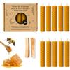 VELAS MARIANO Le Velas de Mariano - Confezione da 10 candele al miele d'ape + 2 bastoncini Palo Santo Premium, cera naturale al profumo reale, set rituale, pulizia energetica e meditazione, realizzate in Spagna