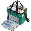 Teamoy costudio per Filati, Borsa a Maglia dei Filati, Alta capacità e Peso Leggero, Facile da trasportare Ganci a Crochet, Aghi da Maglia e Accessori (Grande, Verde)