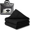Vonia Coperta Ponderata 9 KG - Coperta Pesante 150x200 cm - Weighted Blanket Rilassante in Poliestere - Coperta Avvolgente per Letto e Divano - Nero