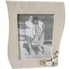 milani home Portafoto Shabby Chic Onda Tortora 12x17 Per Interno Camera Cameretta Salotto Ingresso Cucina Mensola Cornice