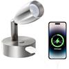 acegoo Lampada da Lettura 12V Camper LED Dimmerabile 3200K DC12-24V Spot con Caricatore Rapido USB, per Caravan Furgone Barca Camion Auto Illuminazione Interna (Nichel Spazzolato, 1Pcs)