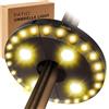 OYOCO - Luce per ombrellone da cortile, colore bianco caldo, 3 modalità di luminosità, 28 luci a LED a 200 lumen, 4 batterie AA, per ombrelloni e tende da campeggio