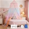 Bwaliffury Zanzariera Letto, Bwaliffury Zanzariera Grande per Letto o Patio Esterno, 60X250X1200cm, Letto Bimbi/Matrimoniale/Singolo, Ganci, borsa per riporli e lucine, per viaggi, campeggio, picnic