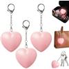 CECOMBINE 3 luci a forma di cuore per borse, luce LED ricaricabile per borsa con sensore touch, portachiavi portatile per borsa, regalo per donne, ragazze, madri, amiche amate, rosa