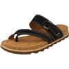 Clarks Sandali da donna con tacco a zeppa e cinturino per yacht spiaggia, Nero , 40 EU