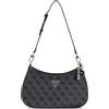 GUESS Noelle II Top Zipper Shoulder Bag Coal Logo