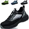 ISOOUS Scarpe Antinfortunistiche Uomo Donna con Punta in Acciaio Nero EU 43
