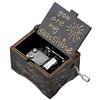 uwows Carillon a manovella in Legno Vintage Sei Il Mio Regalo Sunshine per Gli Amanti della Famiglia Compleanno/Natale/San Valentino (Black-You Are My Sunshine)