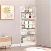 Moubhjd Libreria Dietro Porta, Scaffale Salvaspazio Dietro La Porta, per Camera da Letto, Soggiorno, Facile da montare, robusto e durevole(Size：80x10x145cm)