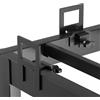 ZephyrHome 6 PCS Guarnizioni Antiscivolo per Materasso, Ferma Materasso in Metallo, Regolabili, Ferma Materasso Laterale per Doghe, Fermi Laterali per Materasso, Unisci Materassi Singoli in Matrimoniale, Nero