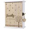 Dorunova Armadietto Portachiavi da Parete in Legno, Cassetta Organizer Chiavi | Porta Chiavi da Muro con Design Elegante, Aiuta a Organizzare le Chiavi e Decora Ingresso, Corridoio e Pareti di Casa
