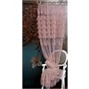 L'ATELIER 17 Tenda Camera da Letto in Pizzo e Tulle, Collezione Andromeda, Shabby Chic 140x290 cm 5 Varianti (1pz) Rosa