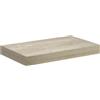 GHVBNMF Scaffale da parete sospeso, colore quercia, 40 x 23 x 3,8 cm, in MDF a nido d'ape e metallo, con sistema di montaggio invisibile, moderna mensola sospesa per libri e decorazioni