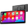 MINIX 60fps Stereo per auto wireless portatile, 8,9 pollici HD Touchscreen compatibile con Apple CarPlay e Android Auto Ricevitore stereo per auto con Bluetooth, AUX/FM, Googel, Siri per tutti i veico
