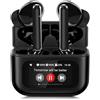 Adirigo Auricolari Bluetooth In Ear, Touch Screen Cuffie Wireless,Nero