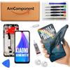 AmComponent - display di ricambio per XIAOMI REDMI NOTE 8T M1908C3XG schermo frame nero LCD touch vetro | Componente di ricambio con luminosità intensa e risposta al tocco reattiva