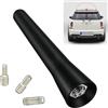 Azonelife Antenna Auto Corta 6,5 cm Universale, Antenna Radio Auto con 3 M4 M5 M6 Viti, Antenne per Autoradio Avvitabile per Ricezione Radio FM AM (Nero)