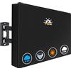Zettum Cover TV per TV da 70-75 pollici, Cover Proteggi Schermo TV Rivestimento Esterno in PU Oxford 600D Proteggi Schermo Resistente e Impermeabile per TV (Nero)