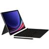 Samsung Custodia a libro EF-DX825 per Galaxy Tab S10+| Tab S9+| Tab S9 FE+ con tastiera QWERTZ e tasto AI, custodia per tablet in due pezzi, design sottile, scomparto per penna S, nero