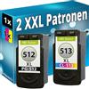 Inkadoo Set XL Canon PG-512 CL-513 Cartucce d'inchiostro PIXMA MP250 MP280 MP495 MP490 MP270