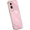RankOne La Custodia del Telefono è Adatta per HONOR 90 Lite 5G (6.7 Inches), Case per Cellulare in Silicone con Telaio Galvanico - Viola